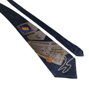 Fratello Computer Mouse Men Necktie Tie Novelty Designer Work Office Dad Gift